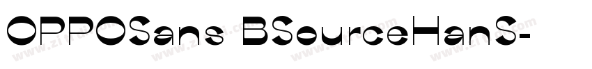 OPPOSans BSourceHanS字体转换 OPPOSans BSourceHanS字体转换